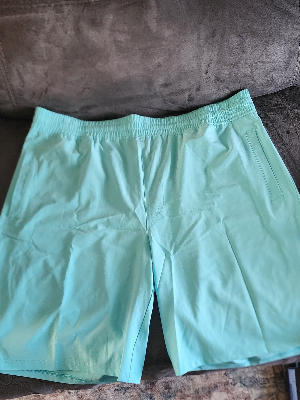 ZYIA Men’s Athletic Shorts in Aqua